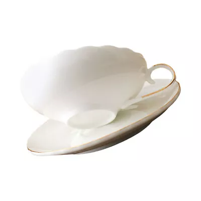 Buy  Bone China Coffee Mug And Saucer Modern Tea Cups Glasses Concentrate • 15.99£