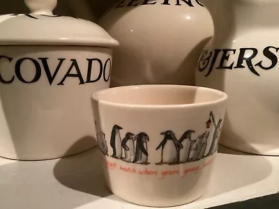 Buy Emma Bridgewater Vintage Tea Light Candle Holder / Condiment Pot Chatty Penguins • 35£