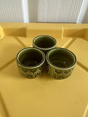 Buy Vintage Hornsea Pottery Heirloom Green Egg Cups X 3 • 9.99£