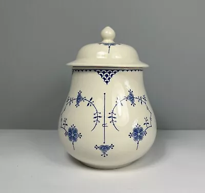 Buy Vintage Furnivals Denmark Blue Lidded Pot - England - Storage Decor Display • 4.99£