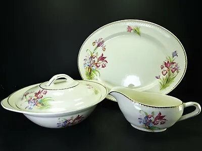 Buy 5x Beautiful Vintage Portland Pottery Cobridge Serving Dishes Tureen Floral • 18£