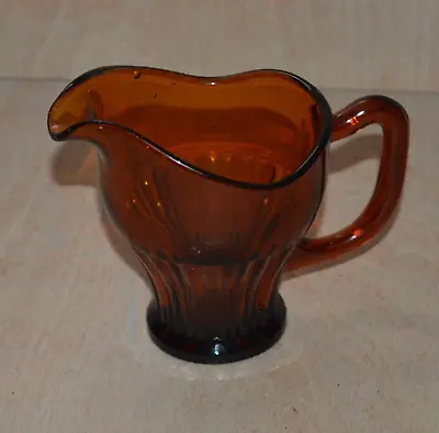 Buy Vintage Amber Jug Small Water / Milk Jug 5 Inch Caramel Brown • 4.90£