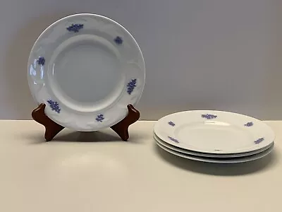 Buy Vintage Adderley Bone China Blue Chelsea 7 3/4  Luncheon Plates England Set Of 4 • 33.21£