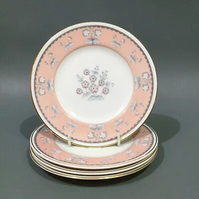 Buy Wedgwood Bone China “ Pimpernel “ Pink 4 X Side Plates • 27.95£