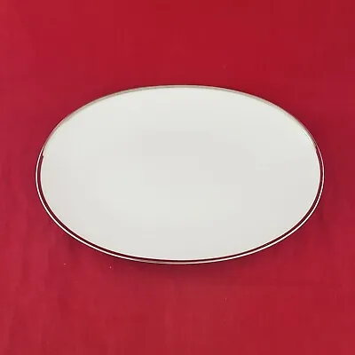 Buy Thomas Rosenthal Germany White With Sliver Band Serving Platter - 7076 OA • 50£