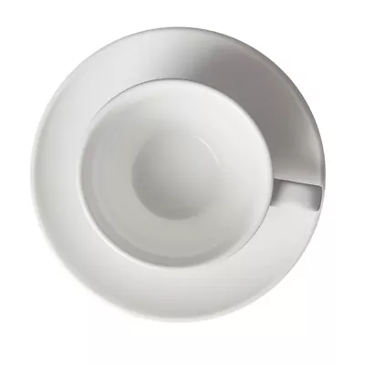 Buy  Espresso Cups And Saucers Mugs Plain White Coffee Tableware • 12.69£