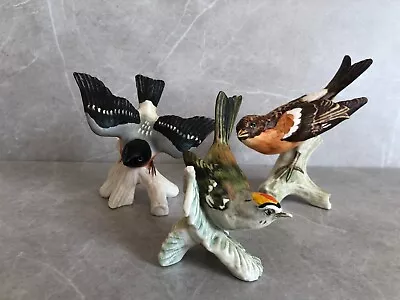 Buy Vintage Goebel Bird Figurines Brambling Bullfinch Firecrest Birds • 14.99£