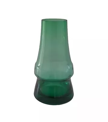 Buy  Riihimaki Green Glass Piipu Chimney Vase Aimo Okkolin Finland MCM 1960s • 18£