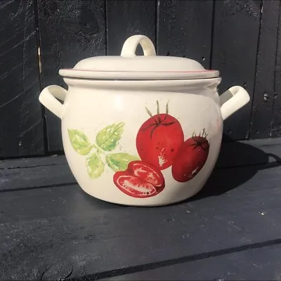 Buy Laura Ashley Home Stoneware Casserole Dish Pot Tomato Design - Kitchenware  • 30£
