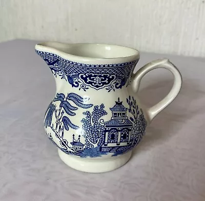 Buy Vintage Churchill England Blue And White China Ceramic Willow Milk Jug Creamer • 11.50£
