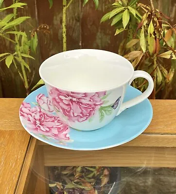 Buy Royal Albert Miranda Kerr Everyday Friendship Blue Tea Cup & Saucer Butterflies • 16.99£