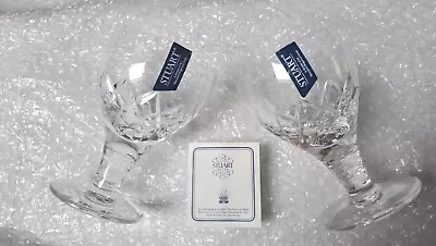Buy 2 X Stuart Lead Crystal Cut Glass Goblets  Beau  Pattern Unused In Original Box. • 10£