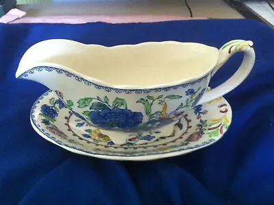 Buy Masons Regency Ironstone Gravy / Sauce Boat / Jug And Saucer Or Stand • 15£