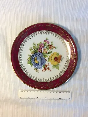 Buy Vintage Limoges Cabinet Plate Floral Design • 7£