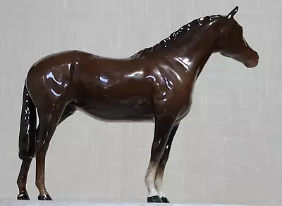 Buy Beswick Vintage Rare Large Brown Gloss Thoroughbred  Stallion Horse No. 1772 • 59.99£