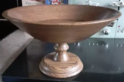 Buy Quality Heirloom Bowl Wooden Ware Rustic Oak Numbered Solid Wood Circa 1960 • 39.99£