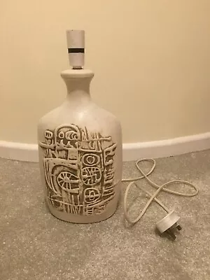 Buy Large Mayan Scraffito Sculptural Lamp Base - Peter Ellery Tremaen Pottery - 1975 • 300£