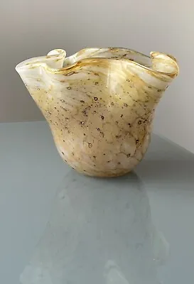 Buy Stunning Phoenician Malta Glass Vase Fully Signed On Bottom • 8£