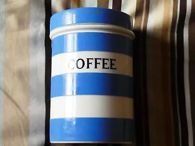 Buy T. G. Green Cornishware  Large Coffee Caddy/Jar. Black Shield In Good Condition  • 45£