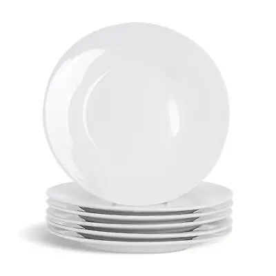 Buy Porcelain Side Plates White Dessert Plate Tableware Crockery 154mm 6  Set X6 • 12£