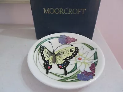 Buy Rare Moorcroft Butterfly Dance In The Foxgloves Dish 4.5 Inch  1st Quality Boxed • 69£