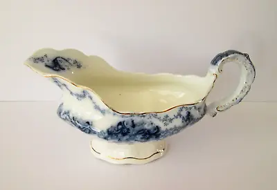 Buy John Maddock And Sons Royal Vitreous Flow Blue Beatrice Gravy Boat • 18£