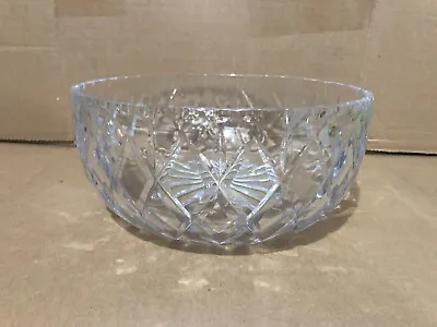 Buy Heavy Glass Fruit Bowl Diamond Pattern Trifle Bowl 22cm • 15.95£