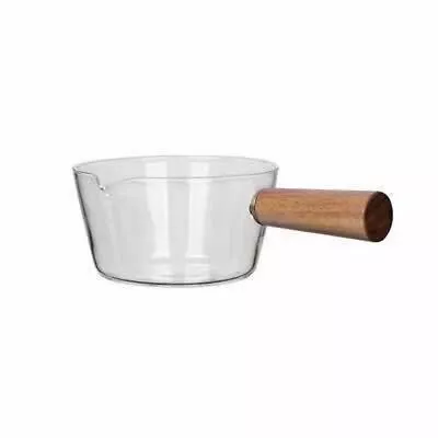 Buy Glass Cooking Pot Milk Noodle Pot Soup Stock  Porridge Pots Wooden  Handle Open • 11.55£
