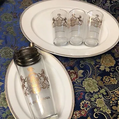 Buy Set Of 3 Vintage Glasses W/ Shaker Commemorative Of The State Of Pennsylvania • 51.12£