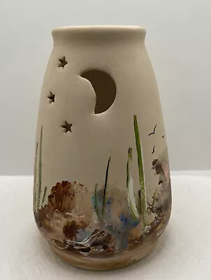 Buy Southwestern Vase Design Signed TASSO TeaLight Holder Hand Painted Pottery Vase • 20.84£