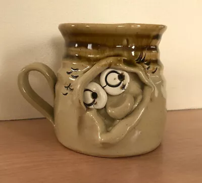 Buy Vintage Pretty Ugly Pottery Mug Made In Wales Earthenware 1980's Ugly Face 3.5  • 8.95£