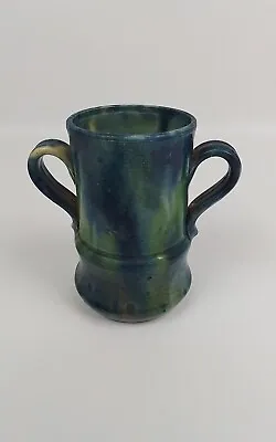 Buy Dutch Studio Pottery Tankard Blue Green Yellow Glaze • 39£