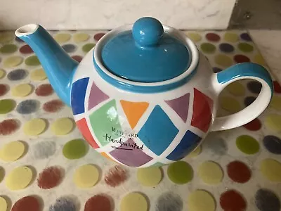 Buy Whittard Hand Painted Multi Harlequin Vintage Small  Teapot . • 8£