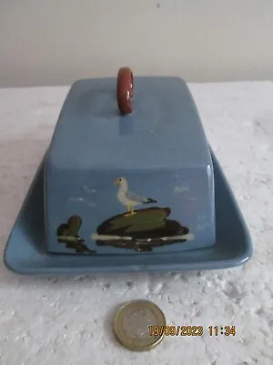 Buy VINTAGE BABBACOMBE TORQUAY  POTTERY SEAGULL  CHEESE DISH WITH LID  See Des. • 6.99£
