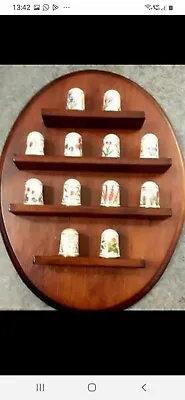 Buy Franklin Mint Porcelain Thimbles Lovely Collection And Stand • 35£
