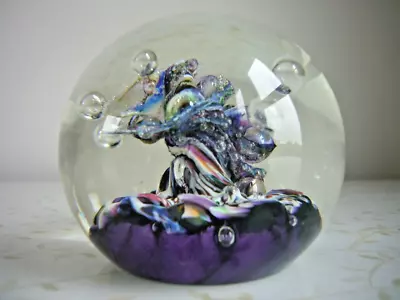 Buy Vintage Caithness Multicoloured  Myriad  Glass Paperweight Scotland C62355 • 20£