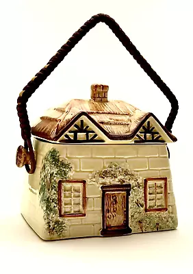 Buy Biscuit Barrel Thatched Cottage With Handle Design By Keele Street Pottery • 12£