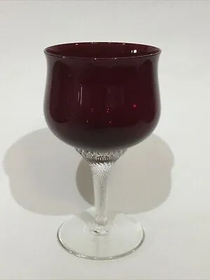 Buy Czech Bohemia Crystal Ruby Wine Glass • 6.95£