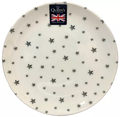 Buy Queens Stars Gray By Churchill 8 In Salad Dessert Plate Replacement England New • 13.89£