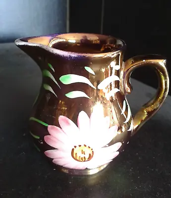 Buy WADE Lustre Ware Small Creamer Jug Hand Painted With Daisy-like Flowers • 3£