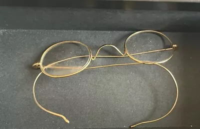 Buy Vintage Gold Rimmed EyeGlasses Early 1900s • 65£
