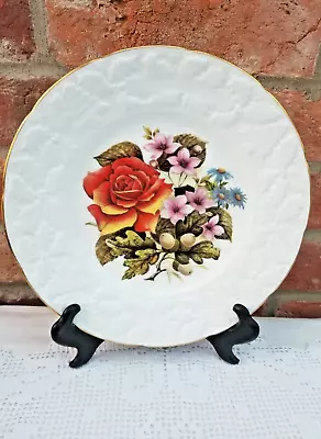 Buy Vintage COALPORT Bone China Plate With English Roses, Flowers & Acorns  23cm/9  • 11.50£