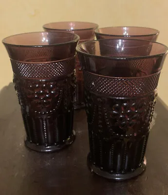 Buy Vintage Imperial Glass Chroma Amethyst Purple Iced Tea Water Glass Tumblers 5.5” • 37.76£