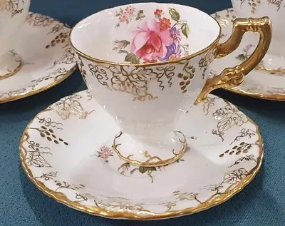 Buy Royal Crown Derby Vine With Posies Centre Cup & Saucer, C1954-1965 First Quality • 22.49£