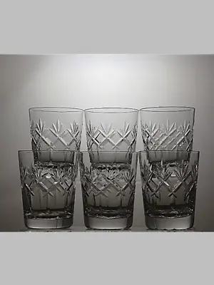 Buy Webb Corbett Crystal  Prince Charles  Cut Glass Set Of 6 Tumblers Glasses 4  - 1 • 69.99£