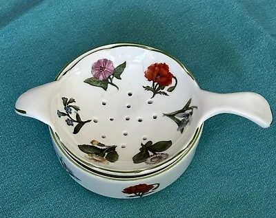 Buy Lane End Pottery FLORAL Tea Strainer & Bowl  Fine Bone China, Made In England • 27£