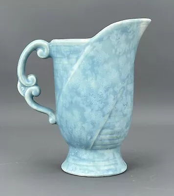 Buy 1930s ARTHUR WOOD Durham Pottery England BLUE MOTTLED GLAZE JUG - Height 16cm • 24.95£