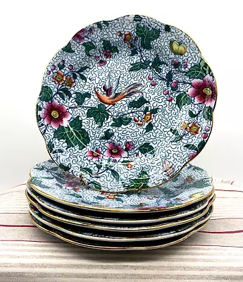Buy Vintage Losol Ware Keeling Burslem Rare Set Of 6 Scalloped Lunch Plates • 39.99£