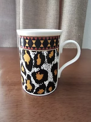 Buy Crown Trent Leopard Print Fine Bone China Mug Vintage Made In England Tea Coffee • 12.95£