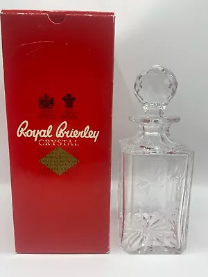 Buy Royal Brierley Crystal Cornflower Pattern Square Decanter In Original Box • 29£
